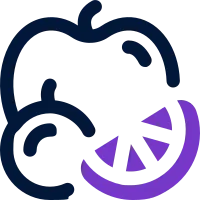 fruit filled color icon. Modern and suitable icon for websites and mobile apps.