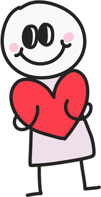 하트 캐릭터 일러스트