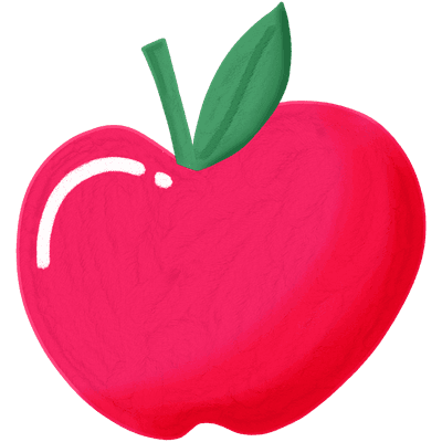 Red Apple Illustration