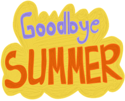 Goodbye Summer Typography Illustration