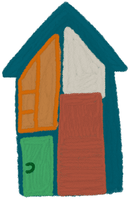 Cartoon Green House Illustration