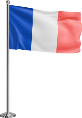 3d france flag