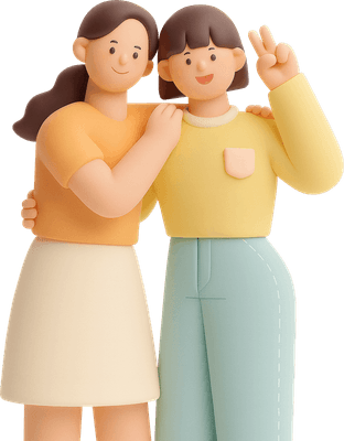 3D스타일 친구캐릭터