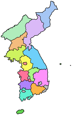 대한민국 지도
