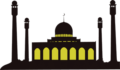 mosque silhouette vector