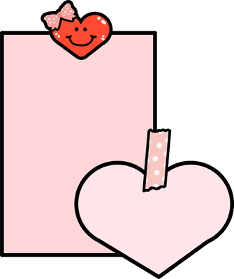 heart post-it notes
