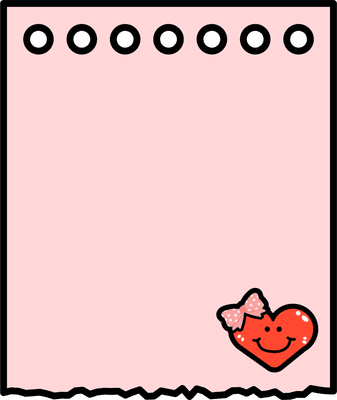 heart post-it notes