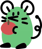 색상 쥐 캐릭터