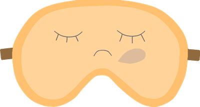 수면안대 일러스트