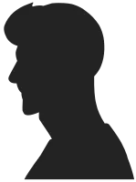 Silhouette Shadow Man Profile