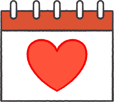 하트 캘린더 heart calendar