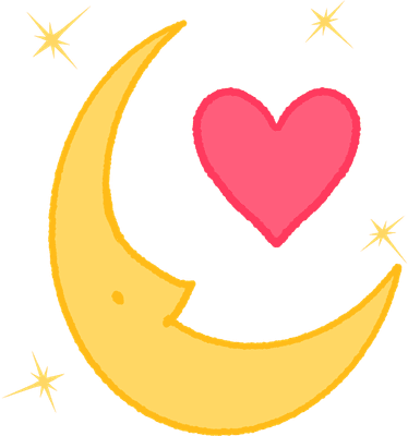 달 하트 moon heart