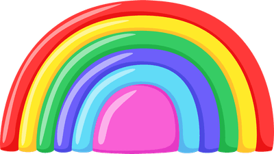 Montessori rainbow stacking toy with colorful arcs, educational learning game for kids, flat design.
