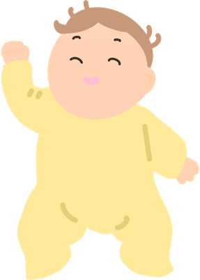 잘자고 일어난 아기