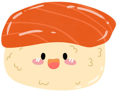 Cute tuna sushi