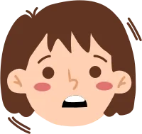 Scared Girls expression