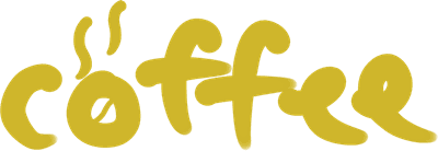 캘리그라피 커피 글자 PNG