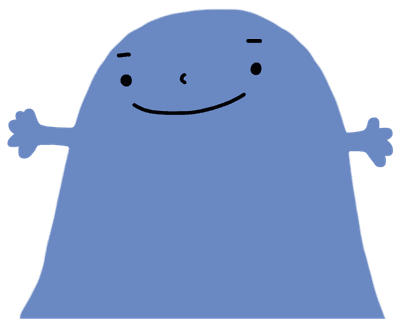 blue bubble gum cartoon character illustration