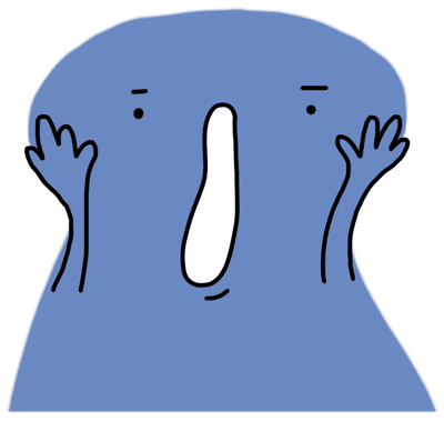 foot print on blue bubble gum cartoon shocking
