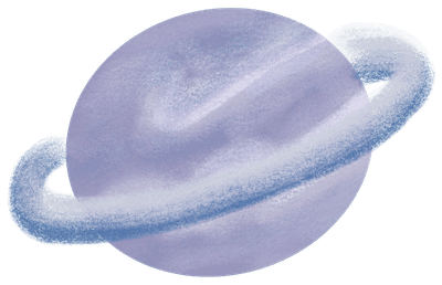 Saturn cartoon illustration