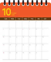 10월 달력