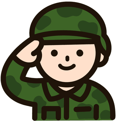 군인_경례