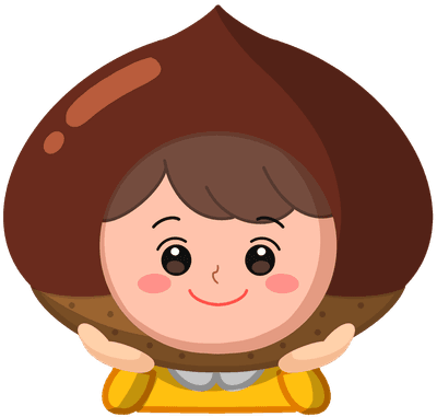 귀여운 밤탈을쓴 캐릭터