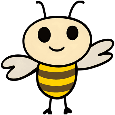 Cute Minimal Kawaii Insects Clipart