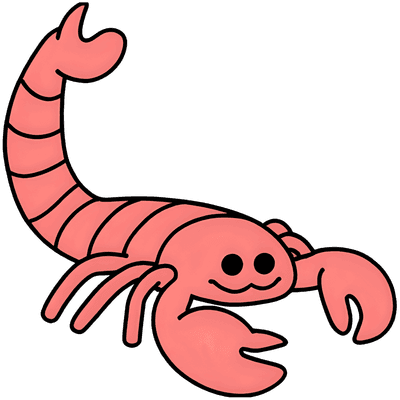 Cute Minimal Kawaii Insects Clipart