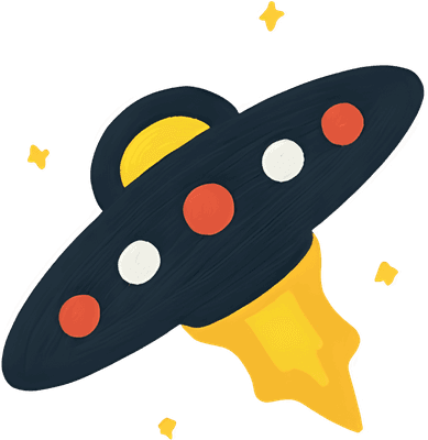 Space Clipart Collection_Astronauts, Rockets, Planets, UFOs