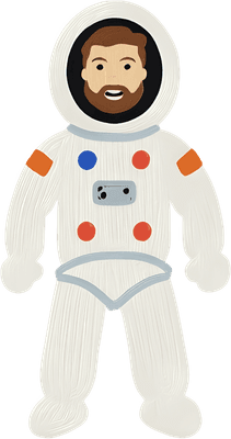 Space Clipart Collection_Astronauts, Rockets, Planets, UFOs