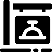 restaurant glyph icon. Strong and solid icon for websites and mobile apps.