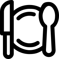 meal line icon. Clean and minimalist icon for websites and mobile apps.
