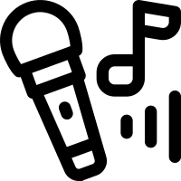 karaoke line icon. Clean and minimalist icon for websites and mobile apps.