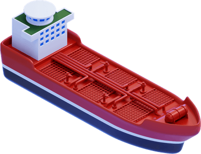 Red Product Tanker Ship