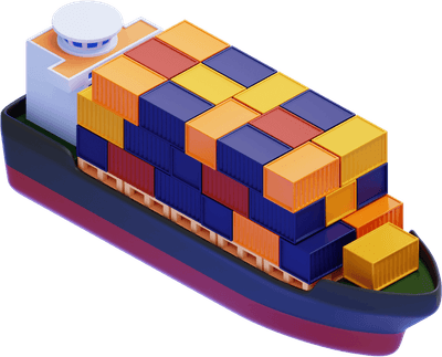 Palletized Cargo Container Ship