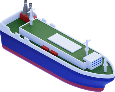 Roll-Off Cargo Ship