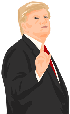 미국대통령 정치인 도널드 트럼프 Donaldtrump 인물 그림
