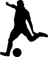 Male Soccer Player Silhouette