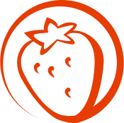 딸기 과일 아이콘 svg