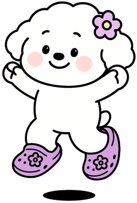 슬리퍼 신은 댕댕이 일상