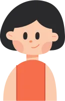 Cute Cartoon Girl. Kawaii Character Illustration.