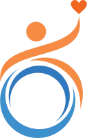 Disability abstract vector logo template