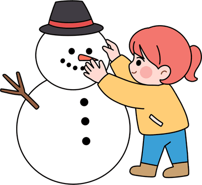 눈사람 만드는 아이