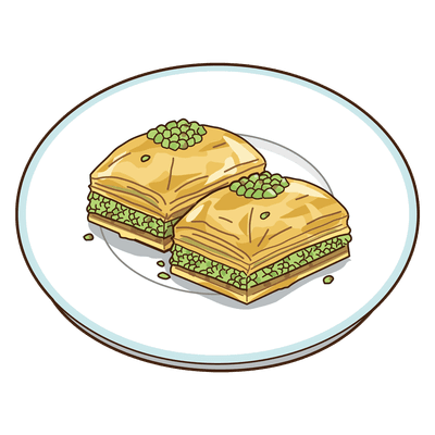 バクラヴァのイラスト