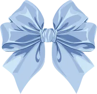 Coquette Blue Ribbon Bow 꾸켓 블루 리본 보우