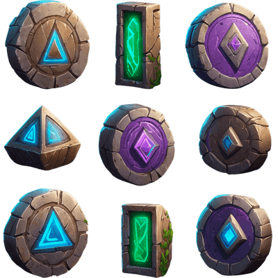 Green gemstones