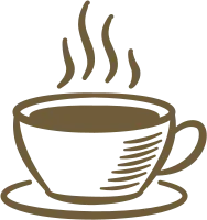 Minimalist Cafe Mug Design. Ceramic Latte Mug