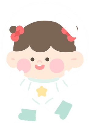 어린이 우주인 캐릭터 일러스트