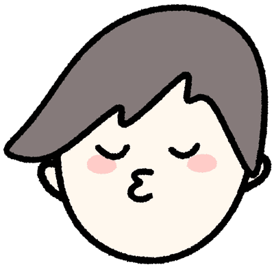 Boy kissing